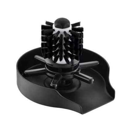 Dispozitiv de clatire pahare sub jet de presiune, din inox, cu perie, DAVID INDUSTRIES