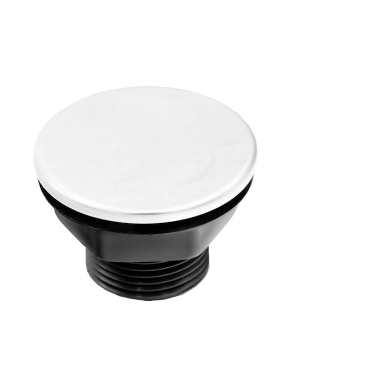 Dop ornament cromat pentru mascat gaura la chiuveta, 43 mm diametru