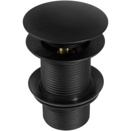 Ventil lavoar Deante, clic-clack, fara preaplin, diametru rigola 1 1/4'' Negru