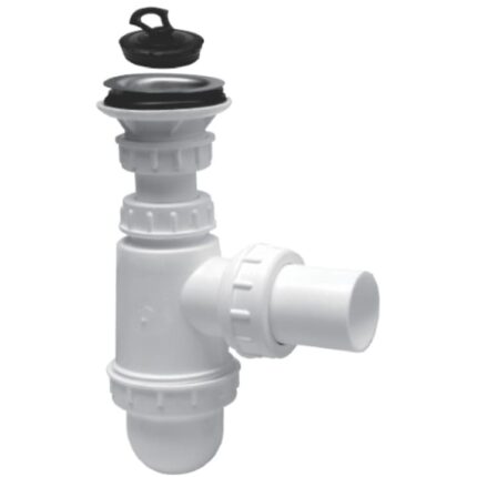 Sifon tip butoias, mare, din plastic, pentru lavoar, 1"1/2