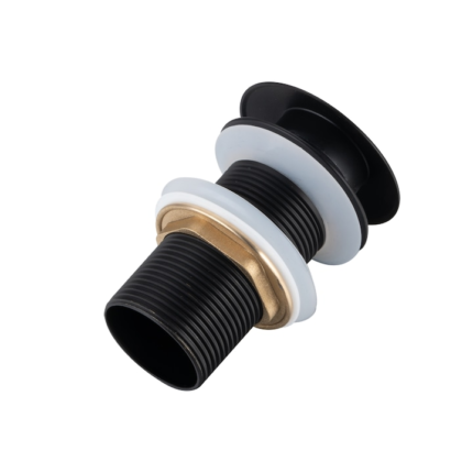 Ventil lavoar, Balneo, Click-Clack A, negru fara preaplin alama diametru G1 1/4 Cu etansare de ghidare, 100% otel inoxidabil, cu etansare din silicon