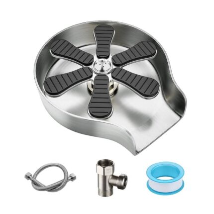 Clatitor pentru pahare, TopGearWorld, Otel inoxidabil, 80cm, Argintiu