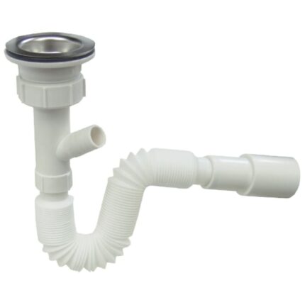 Sifon flexibil pentru masina de spalat, 1"1/2 - 32 mm