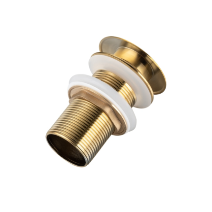 Ventil lavoar Click-Clack, Balneo, A, de aur fara preaplin alama diametru G1 1/4 Cu etansare de ghidare, 100% otel inoxidabil, cu etansare din silicon, usor de curatat, usor de deschis si inchis dop de chiuveta Click-Clack