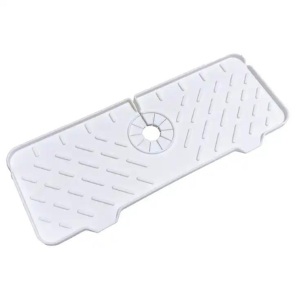 Protectie impotriva picaturilor de apa pentru ghiuveta cu suport burete si sapun de maini