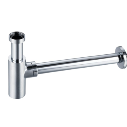 Sifon lavoar, Balneo, crom, alama runda, diametru G1 1/4 curatare usoara de jos, 100% rezistent la coroziune, kit complet de asamblare