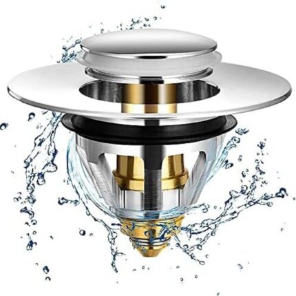 Dop Chiuveta Profesional Anti-Infundare: Solutia Durabila pentru Scurgere Eficienta, Argintiu, Otel inoxidabil