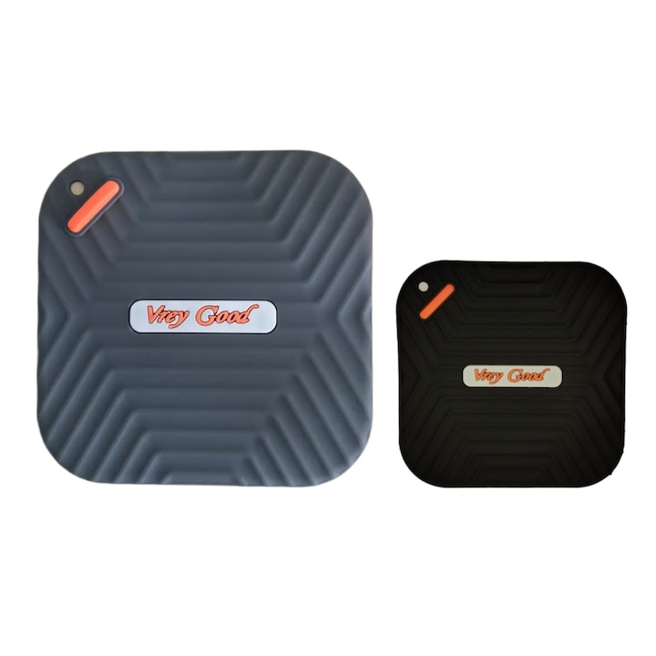 Capac din cauciuc siliconat AdyMel®, set 2 buc, pentru protectie mirosuri neplacute, anti-gandaci, scurgere chiuveta, cada, dus, sifon, gri si negru