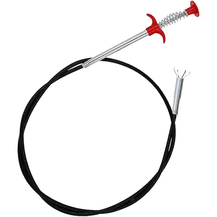 Sarpe pentru desfundat chiuveta / cada / WC, Negru, 160 cm - Enz Shop