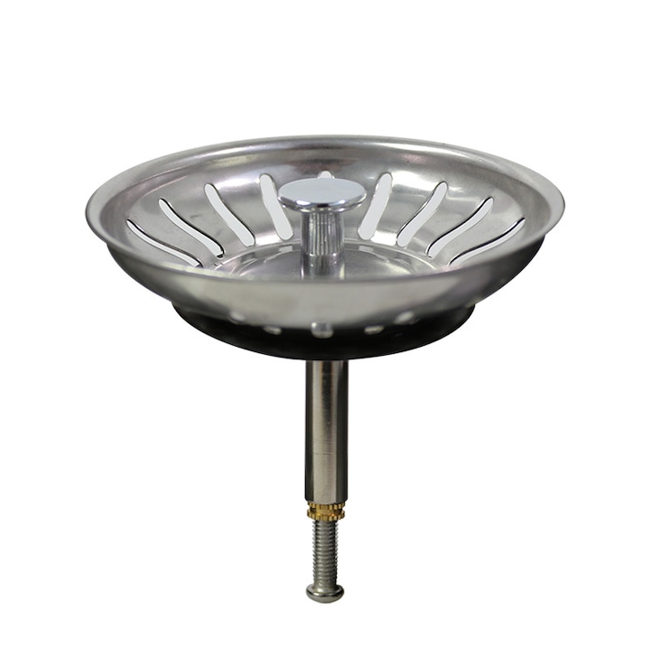 Dop pentru chiuveta, LLWL, Inox, Argintiu