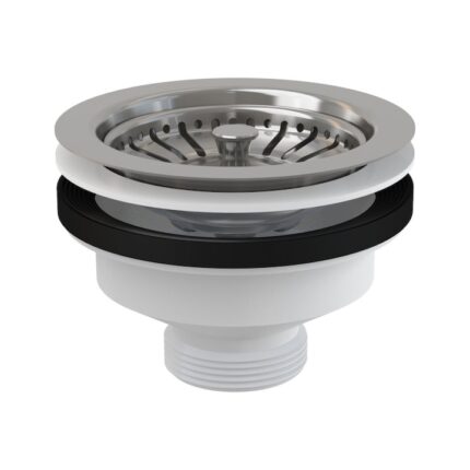 Ventil chiuveta, AlcaPLAST, 6/4 cu sita din otel inoxidabil, A37