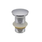 Dop pentru chiuveta CLICK-CLACK, SOTBE, metal, fara curgere, crom, argintiu, materiale durabile, rezistent la rugina, consum redus de apa