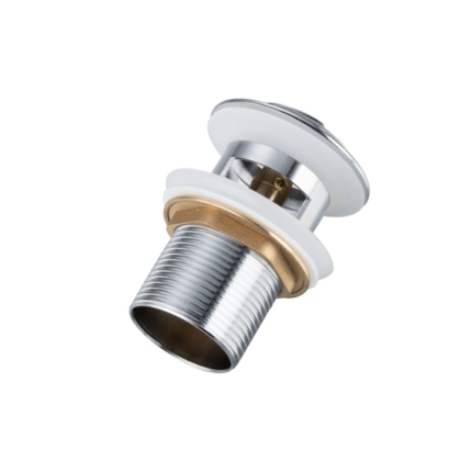 Ventil lavoar, Balneo, Click-Clack B, crom cu preaplin alama diametru G1 1/4 Cu etansare de ghidare, 100% otel inoxidabil, cu etansare din silicon