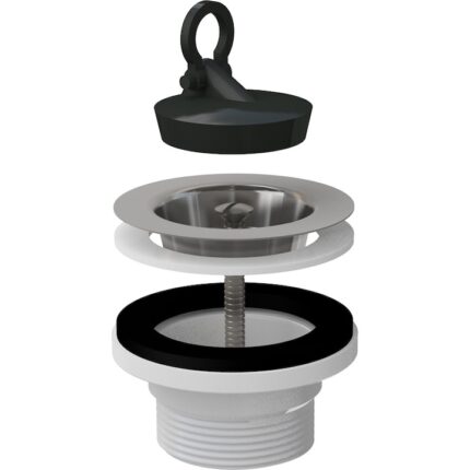 Ventil pentru chiuveta bucatarie cu sita din otel , Alcaplast A33 6/4"