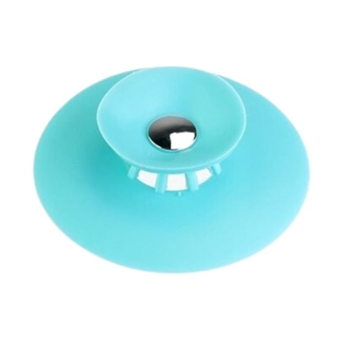 Dop chiuveta/cada din silicon, universal, rezistent la temperaturi ridicate/scazute, culoare Albastru deschis