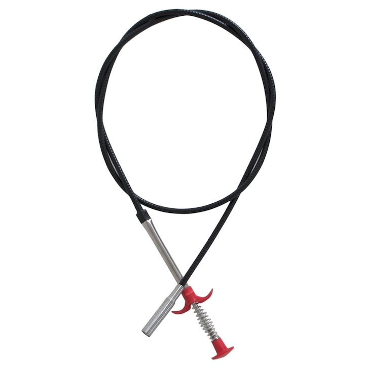 Sarpe pentru Desfundat Chiuvete, Cazi, Cabine de Dus, WC, Instalatii de Scurgere si Tevi, Sistem Mecanic Premium din Otel, Flexibil si Universal Compatibil, Negru, Lungime 290 cm, GARAMI SHOP