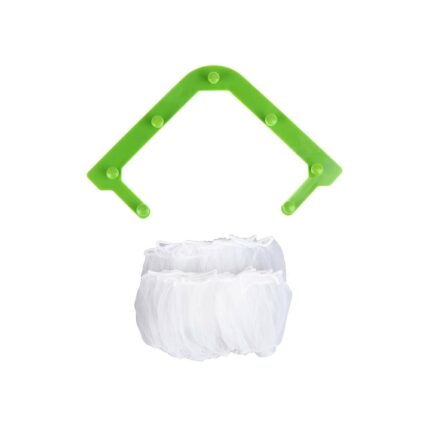 Set Sita pentru chiuveta Unclogged Sink, tip plasa, 100 saculeti inclusi, suport cu ventuze, montare usorare, 21x21x29 cm, verde, Doty
