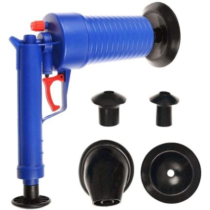 Pompa manuala Tiessa de desfundat chiuvete si toalete albastru