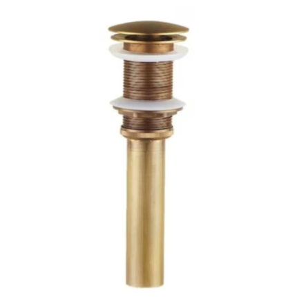 Ventil scurgere click-clack 1 1/4", alama, bronz antichizat, pentru lavoare fara preaplin, VB 2