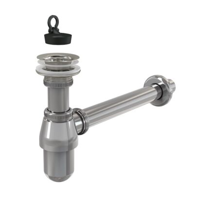 Sifon lavoar DN32 cu ventil 5/4", metal, Alcaplast A437