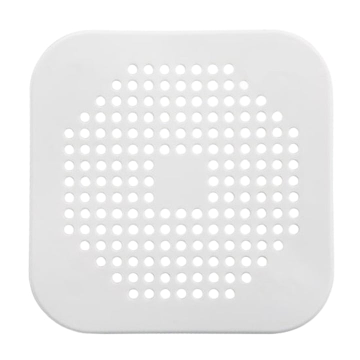 Capac scurgere baie LLWL, plastic durabil, 145x145mm, alb