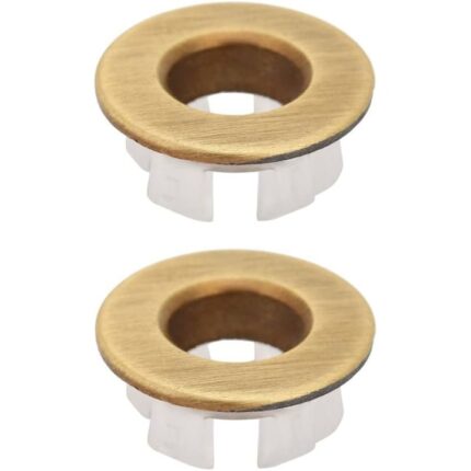Inel preaplin pentru chiuveta, QttvbTna, alama, 3x1.5cm, auriu/alb