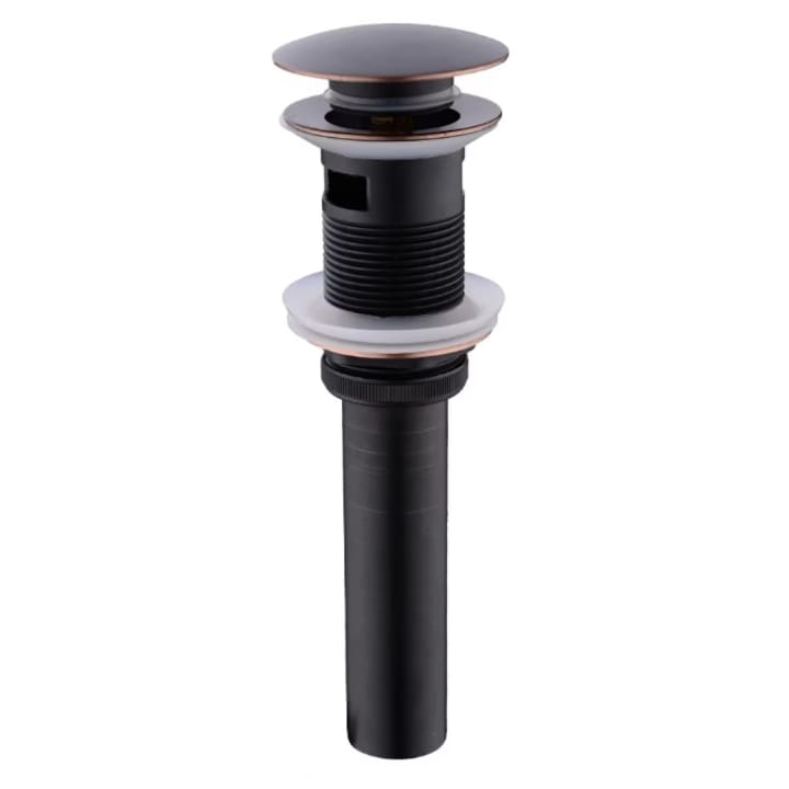 Ventil scurgere click-clack 1 1/4", alama, negru, pentru lavoare cu preaplin, VN 2