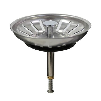 Sita pentru chiuveta de bucatarie 80 mm, 1 filtru pentru dop pentru chiuveta de bucatarie cu inaltime reglabila, dop pentru chiuveta de bucatarie din otel inoxidabil 304, scurgere pentru chiuveta