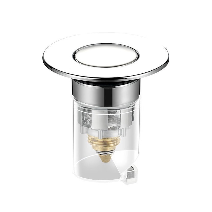 Dop pentru chiuveta, Cupru, Argintiu