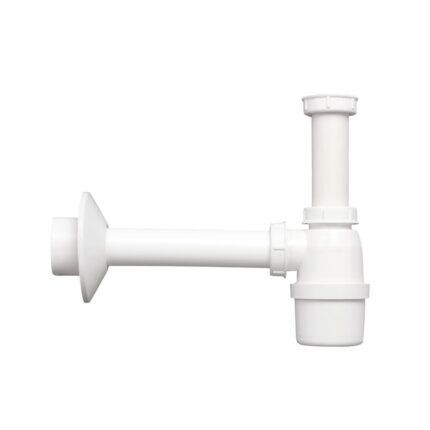 Sifon pentru chiuveta, Hydroland, Plastic, Alb, 0,6 l/s