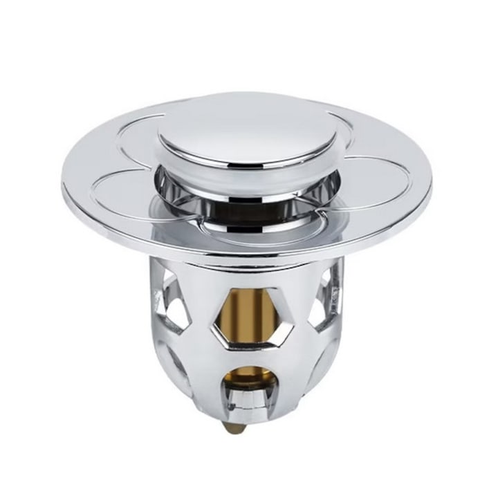 Dop de Scurgere Pop-Up pentru Chiuveta/Cada, DAVIDAMI CONCEPT®, cu Protectie Anti Infundare Sifon