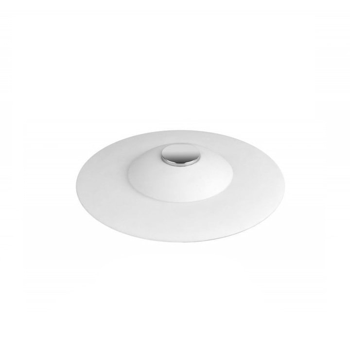 Dop pentru chiuveta/cada, Zola®, din silicon, universal, rezistent la temperaturi ridicate/scazute, alb