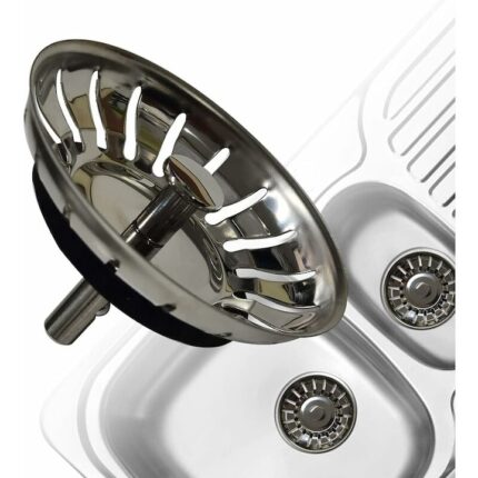 Sita scurgere chiuveta, QttvbTna, inox, 80mm