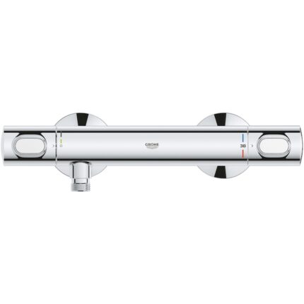 Baterie dus Grohe Grohtherm 500 34793000, 1/2'', aparenta, termostat, protectie oparire, EcoButton, filtru impuritati, Crom