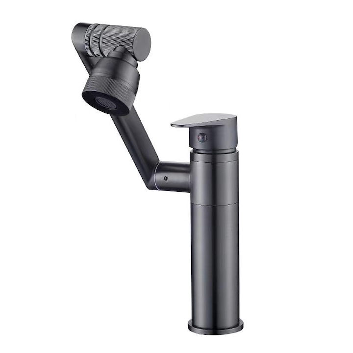 Baterie Baie, JESWO, 1080°Rotativ, 2 Moduri, Alama/Otel Inoxidabil, Negru