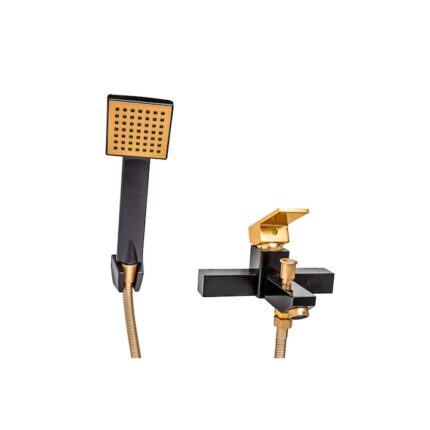 Baterie cada montare perete negru gold TRENDY S