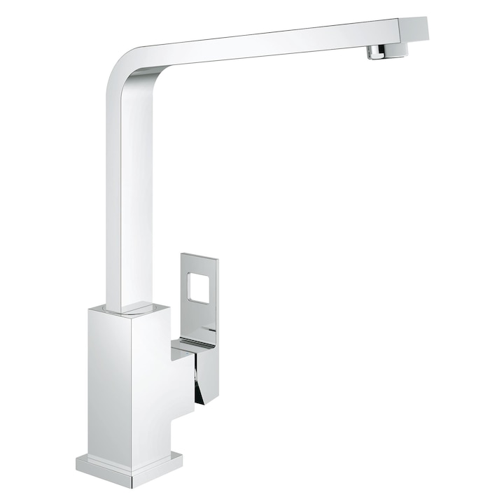 Baterie bucatarie Grohe Eurocube, monocomanda, 1/2", cartus ceramic, pipa inalta, pivotanta 360, aerator, crom