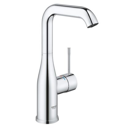 Baterie lavoar Grohe Essence 23541001, 1/2'', monocomanda, marimea L, cartus ceramic, pivotanta, Crom