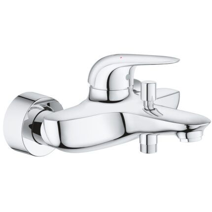 Baterie cada Grohe Eurostyle, monocomanda, 1/2'', cartus ceramic, limitator debit/temperatura, protectie reflux, diverter, Crom
