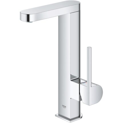 Baterie lavoar Grohe Plus 23851003, 3/8'', monocomanda, pipa pivotanta, marimea L, Crom