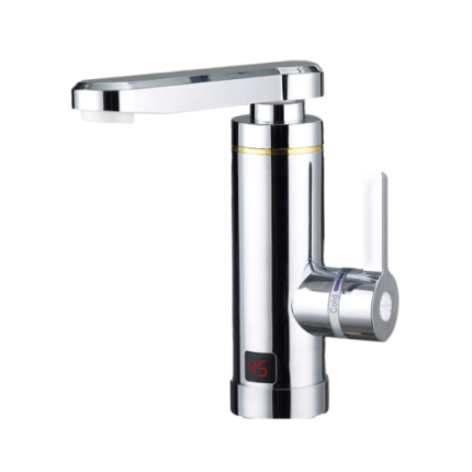 Robinet Electric IARMAC Argintiu, incalzire rapida, Afisaj LED, Putere 3000 W, Apa calda instant 30°C-60°C