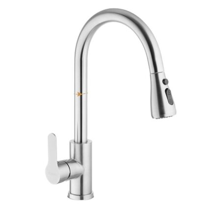 Baterie Bucatarie,Extractabila Inox, Smack S1701-A Blat