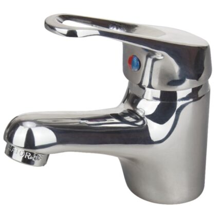 Baterie lavoar Evosanitary Aqua, monocomanda, cartus ceramic, racorduri
