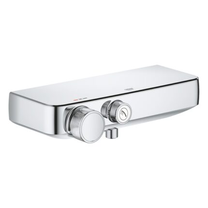 Baterie de dus cu termostat Grohe Grohtherm SmartControl, butoane push, CoolTouch, EasyTray, crom