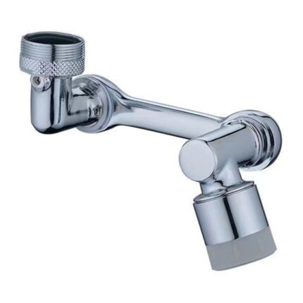 Aerator apa pivotant robinet, 2 moduri dus/bule, cu functie economizor si filtrare, YWX, Argintiu