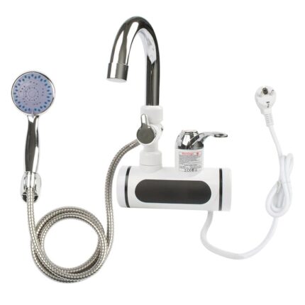 Robinet electric cu dus, incalzire instantanee, montaj pe perete