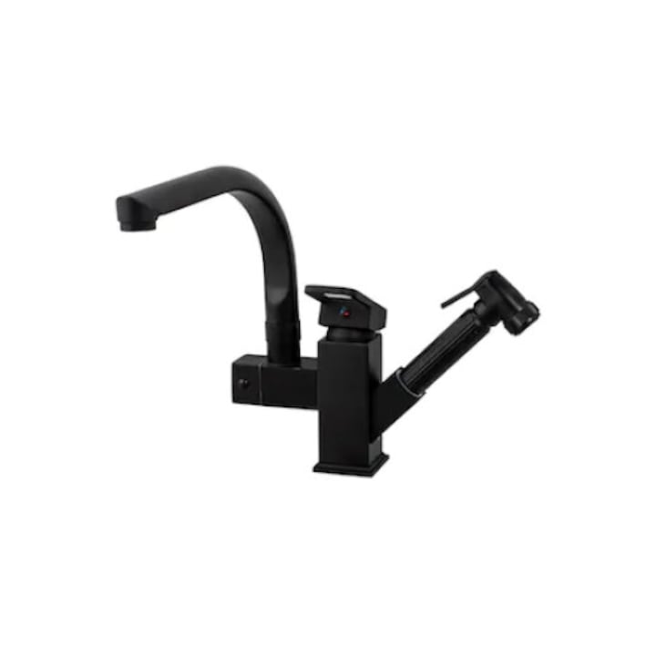 Baterie bucatarie , para dus extractabila , negru mat