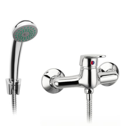Baterie dus Ferro Smile BSM77, set de dus, cartus ceramic, crom