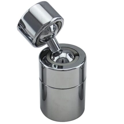 Aerator apa dublu - pivotant Topaqua® SK-WS809-F, functie economizor, filtrare, miez ceramic, doua moduri dus/bule, M22 mama, debit 4.5 L/min, cromat, argintiu