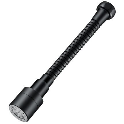 Extensor robinet, Alama/ABS/Silicon, Flexibil, Negru